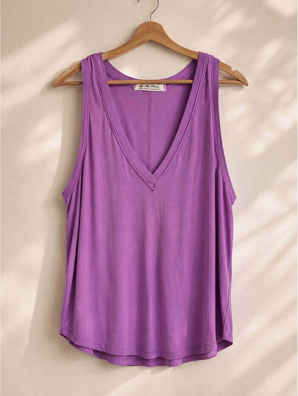 Free People - We The Free Moon Dance Tank Top Wisteria Purple Medium NWOT